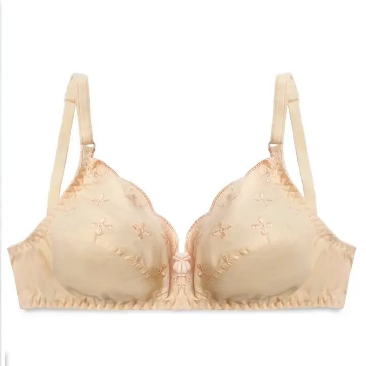 Floral Whisper Skin Non-Padded Wireless Bra for Women