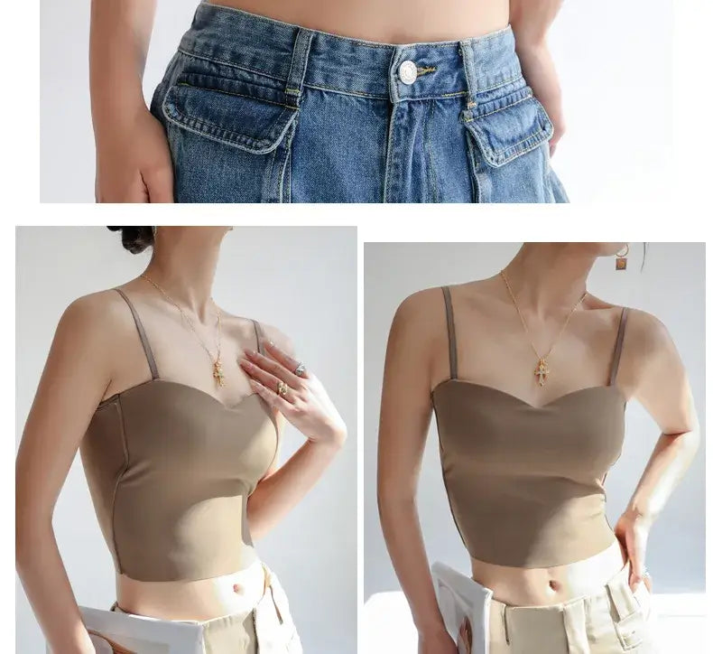 Mirabella Ice Silk Padded Camisole for Women