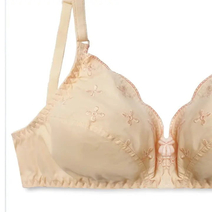 Floral Whisper Skin Non-Padded Wireless Bra for Women