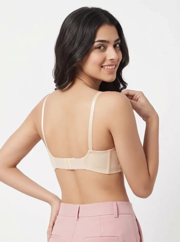 Floral Whisper Skin Non-Padded Wireless Bra for Women