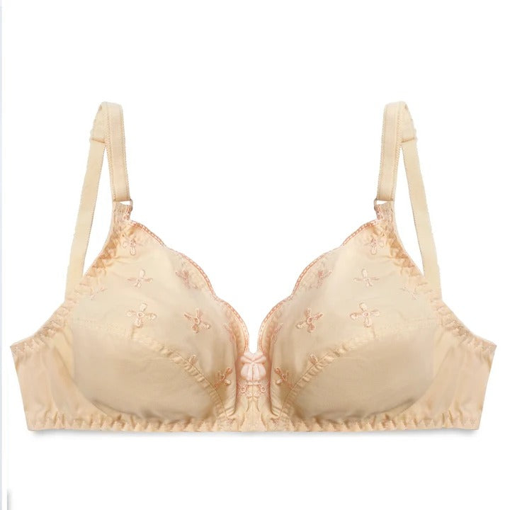 Floral Whisper Non-Padded Wireless Cotton Bra